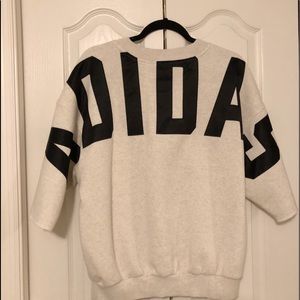 Adidas half sleeve sweatshirt